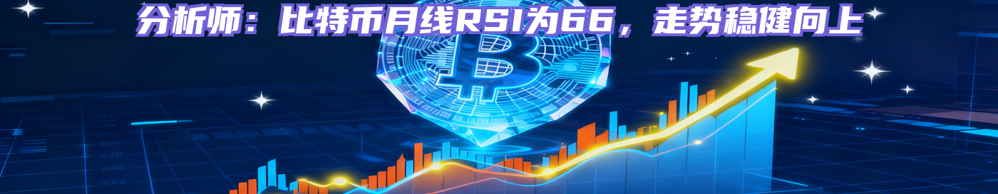 分析师：比特币月线RSI为66，走势稳健向上
