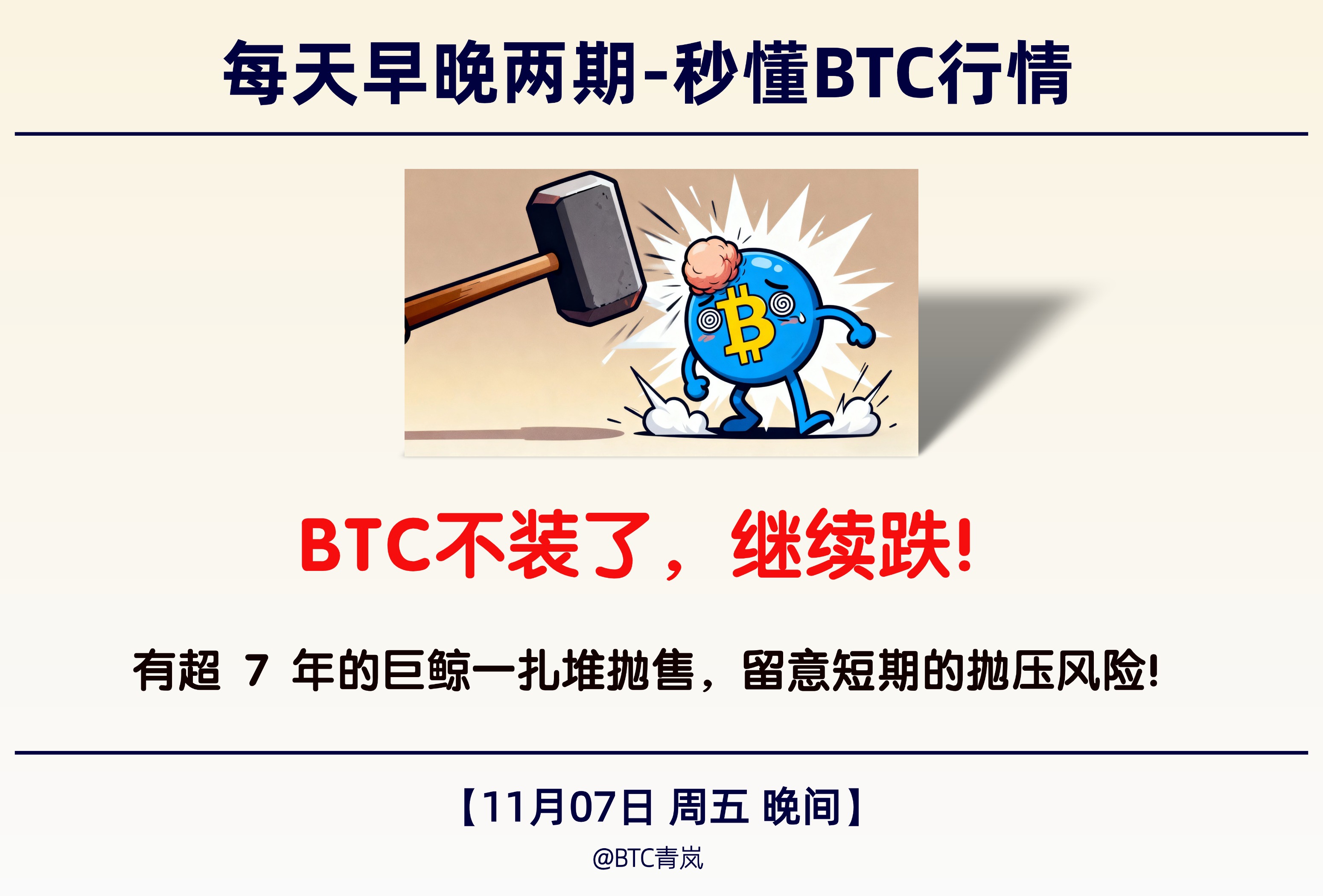 11月07日周五 晚间BTC分享