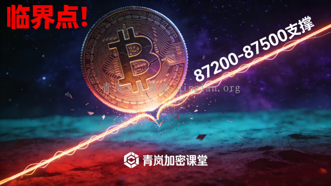 青岚BTC分析｜12月27日周六｜趋势线撑不撑？见分晓